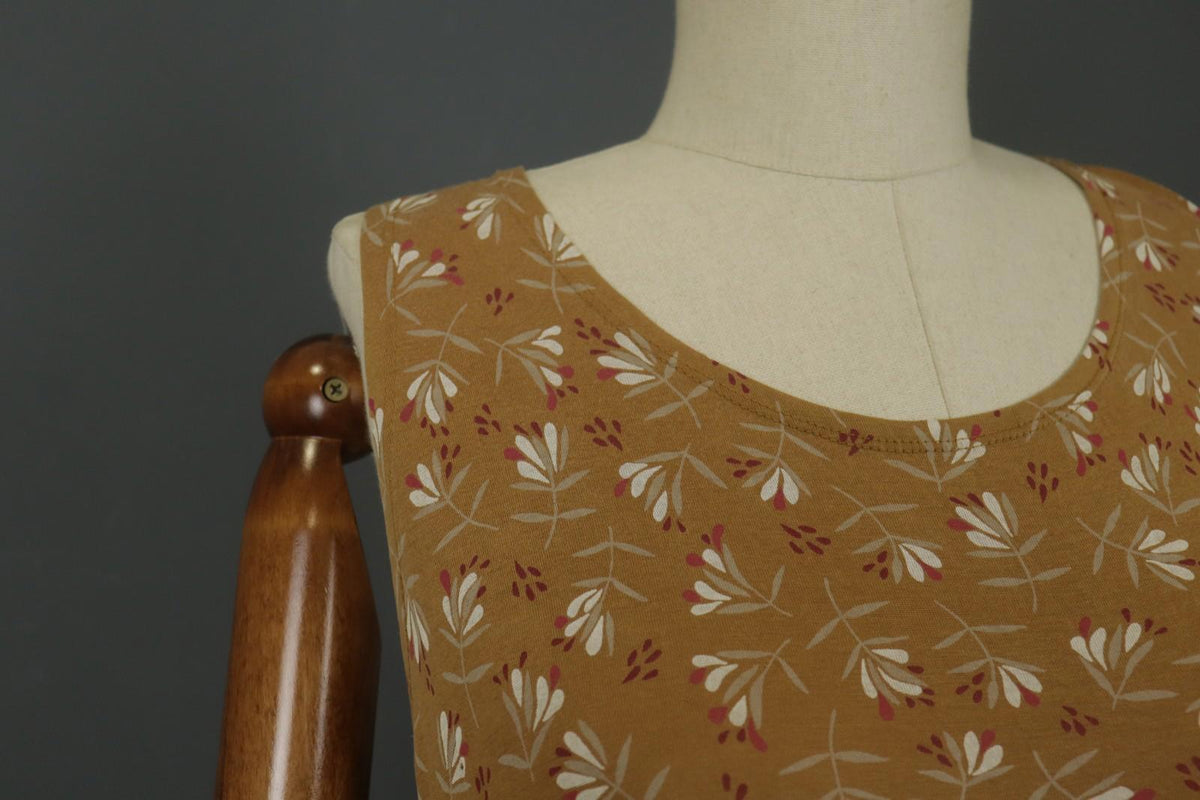 GUDRUN SJODEN Multi Floral Sleeveless Round Neck Pullover Tank Dress – Size L