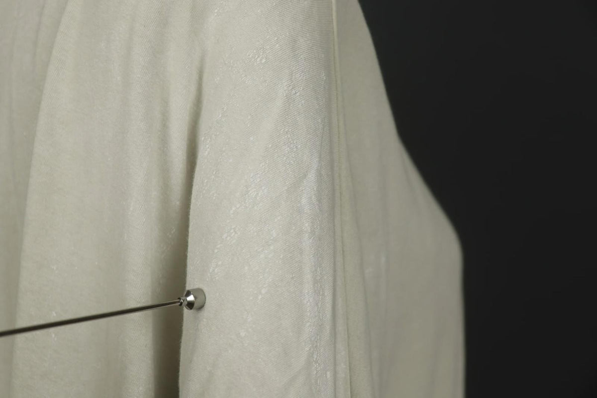 RUNDHOLZ DIP White 3/4 Sleeve Crew Neck Asymmetrical Hem Pullover T-Shirt Dress