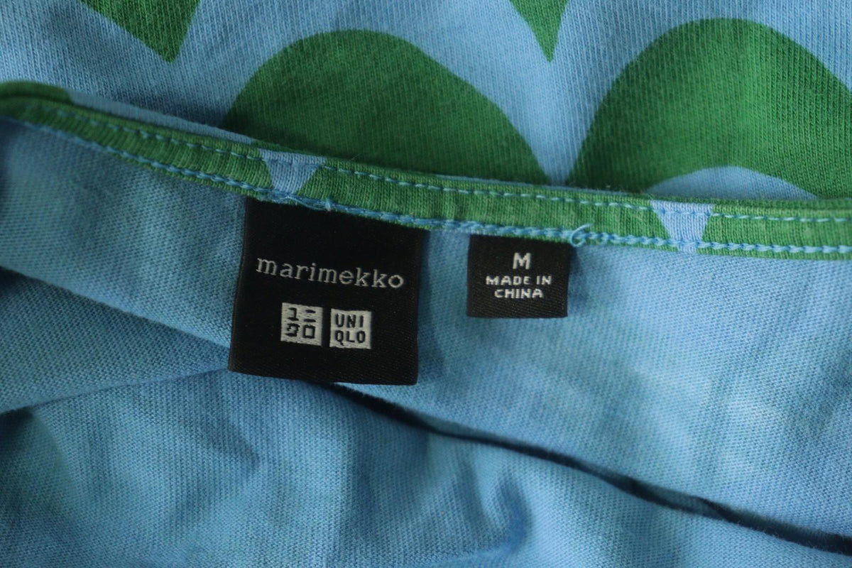 MARIMEKKO X Uniqlo Laine Multi Scallop Print Cotton Pullover Tunic Top – Size M