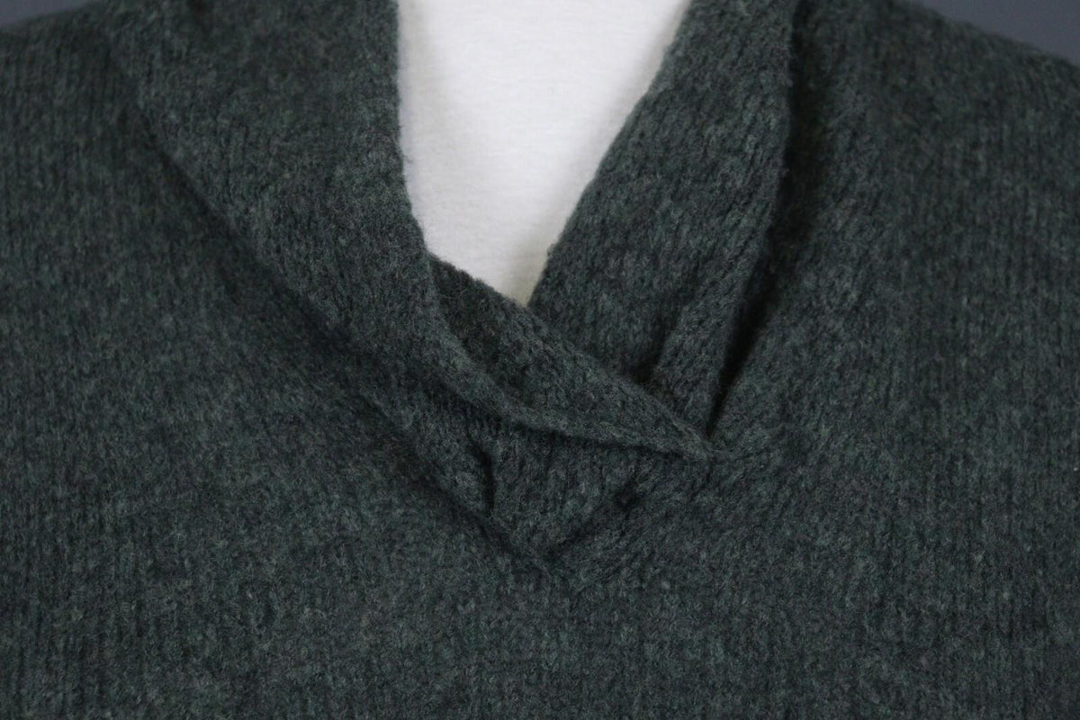 GRIZAS Gray Knit Lagenlook Designer Pullover Sweater – Size L