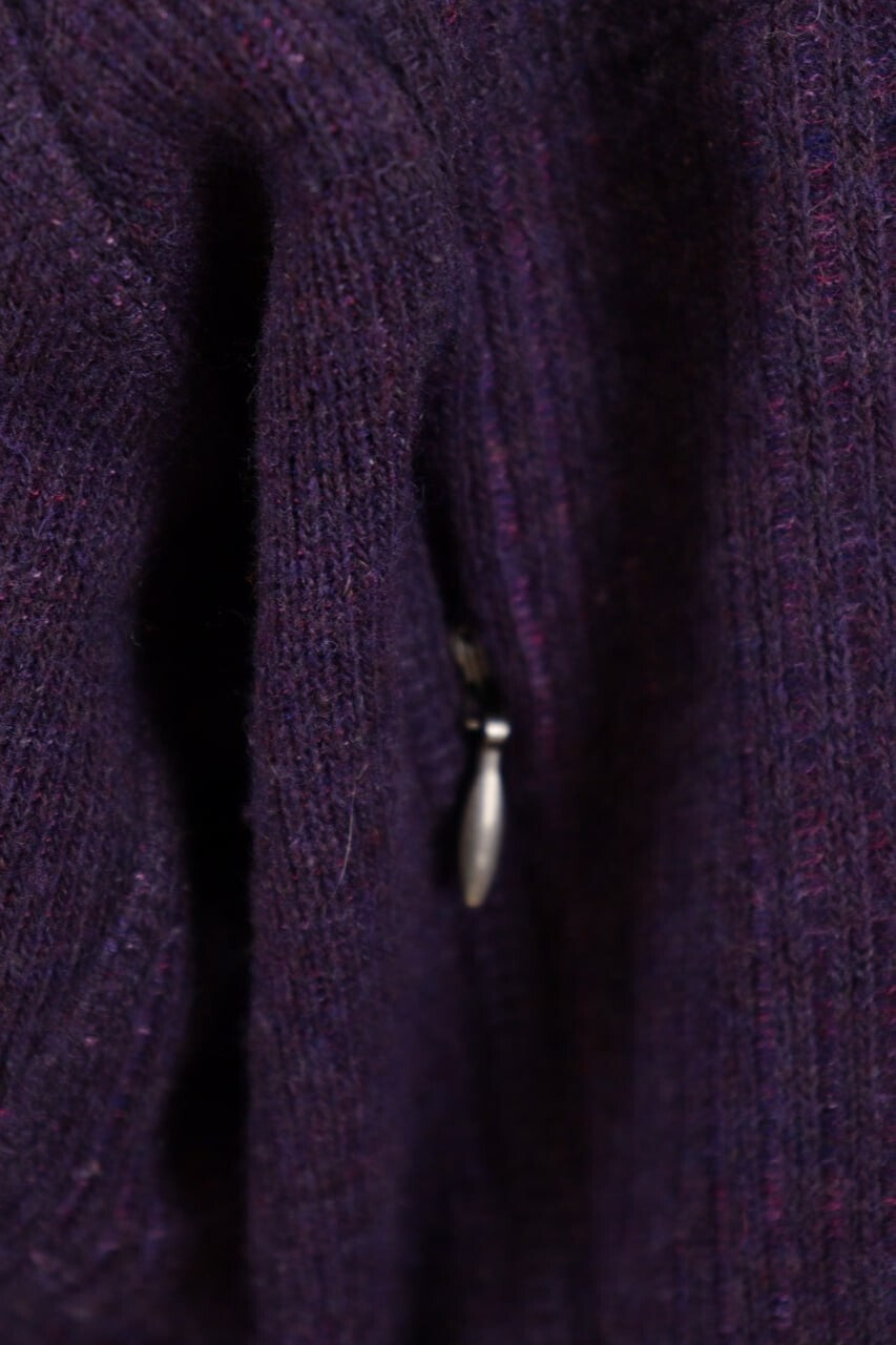 Mountain Hard Wear Purple Wool High Neck Full Zip Fleece Sweater – Size M – Used