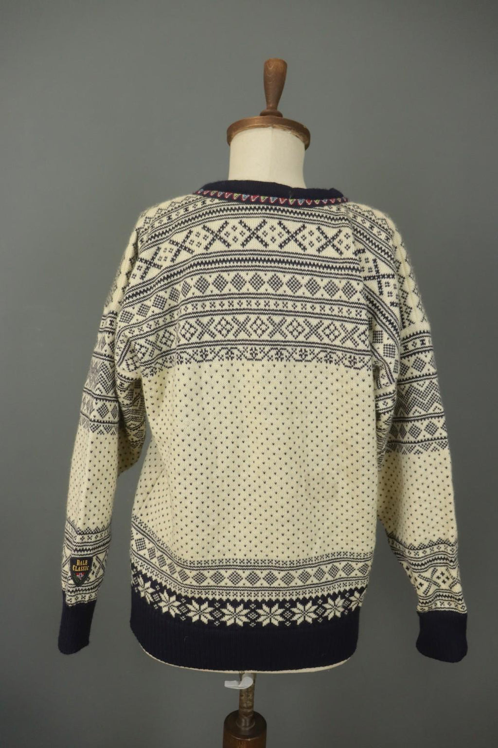 DALE OF NORWAY Multi Fair Isle Wool Knitted Button Front Ski Sweater – Size M