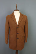 LBM Tan Cotton Tailored Fit Notch Lapel Single Breasted Blazer Jacket – Size 48R