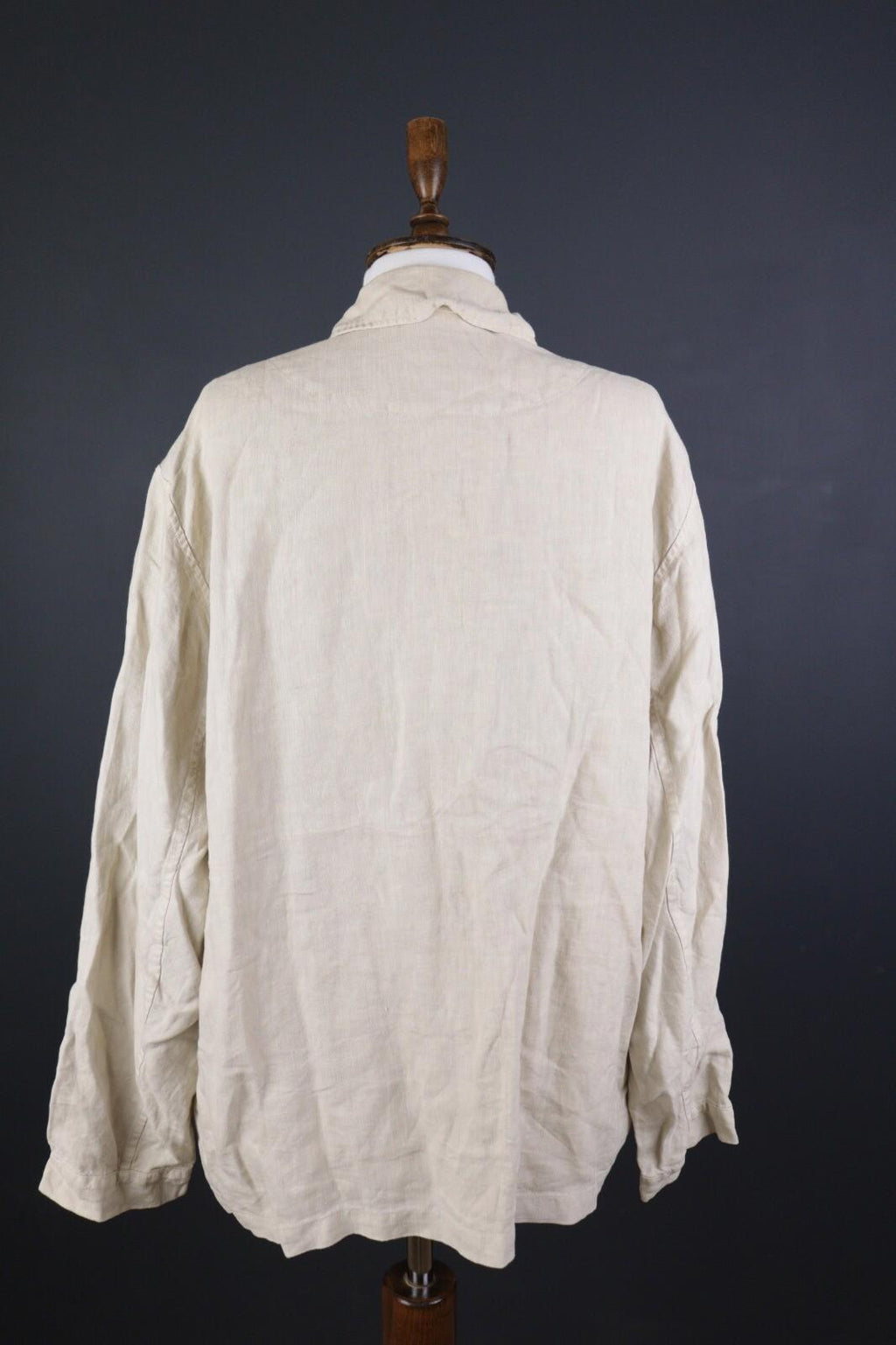 OSKA Ivory Linen Lagenlook Lightweight Blazer Jacket – Size 5