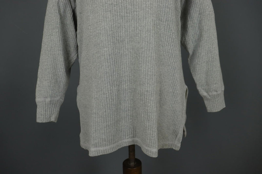 GUDRUN SJODEN Gray Raglan Sleeve Crew Neck Side Slit Pullover Sweater – Size M