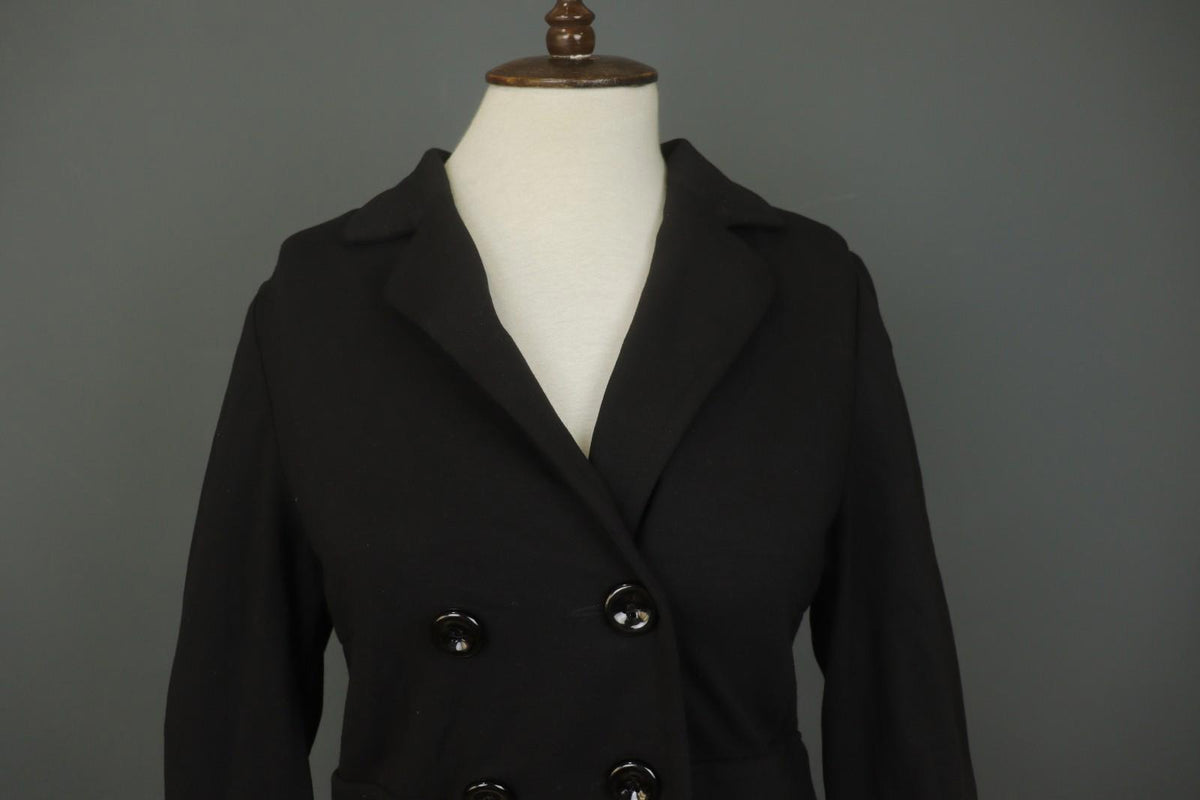 MARIMEKKO Ritva Falla Black Formal Notch Lapel Double Breasted Blazer Jacket S/M