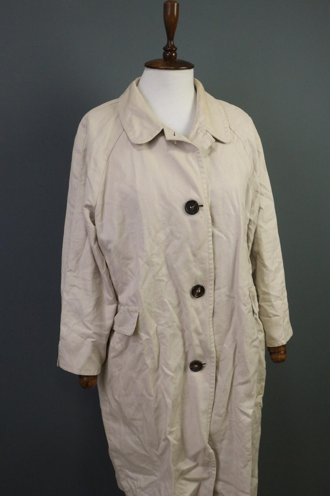 'S MAX MARA White Cotton Ramie Overcoat Coat Jacket – Size 12
