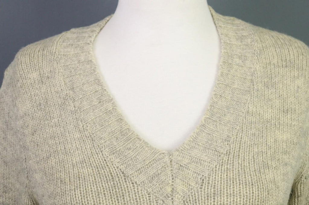 ISABEL MARANT ETOILE Sweater Ivory V-Neck Wool Lightweight – Size 1