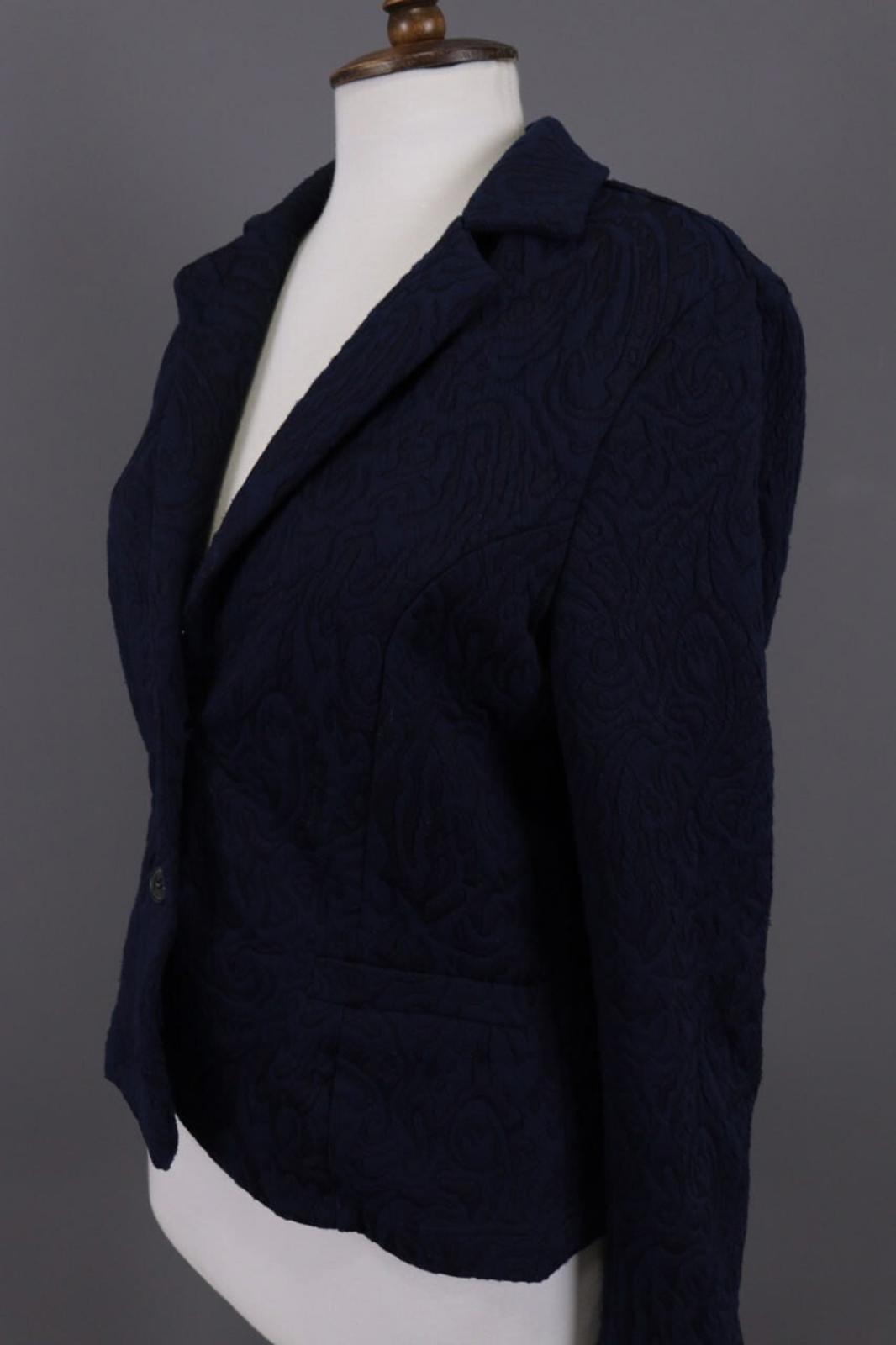 RUNDHOLZ Blue Embroidered Designer Blazer Jacket – Size L