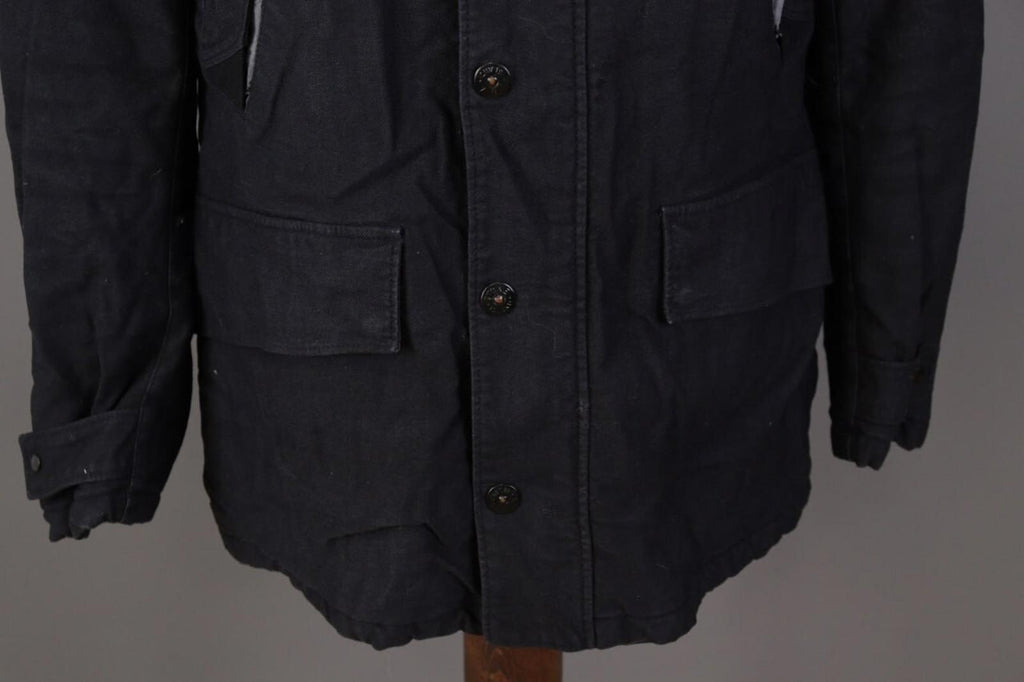 STONE ISLAND Blue Wool Multipockets Cago Hooded Full Zip Jacket – Size L