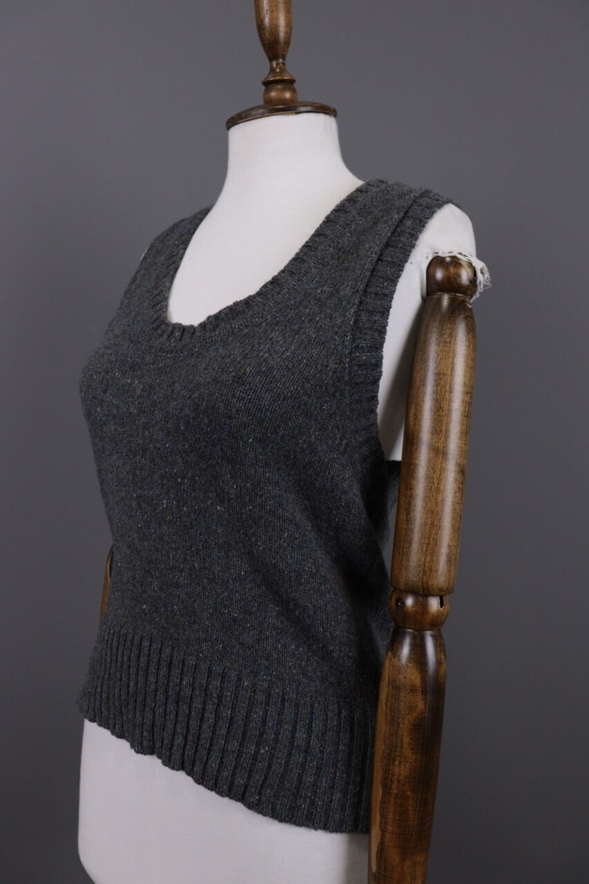 Margaret Howell MHL Japan Gray Knitted Wool Vest – Size 2 / S