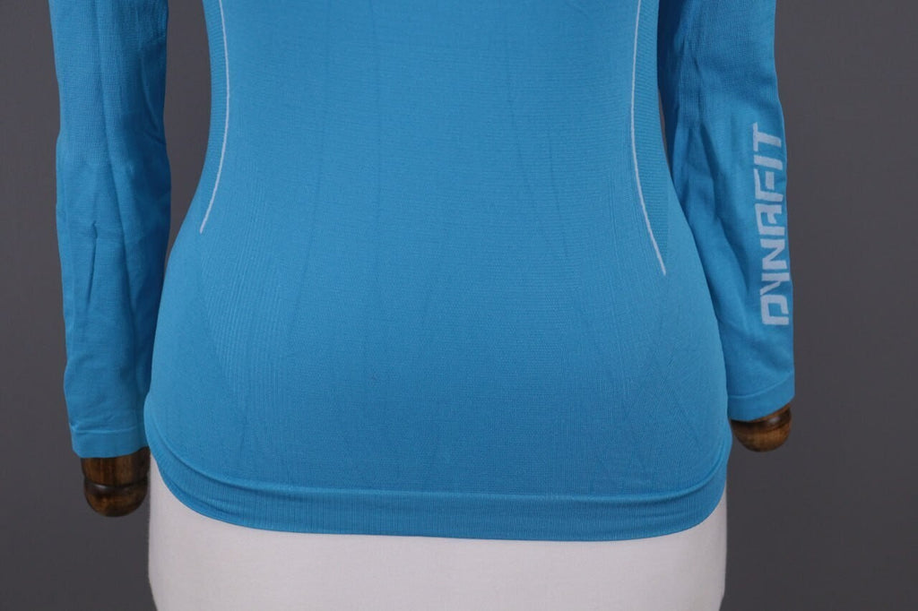 Dynafit Crew Neck Blue Big Logo Activewear Baselayer Shirt – Size S 42 – Used