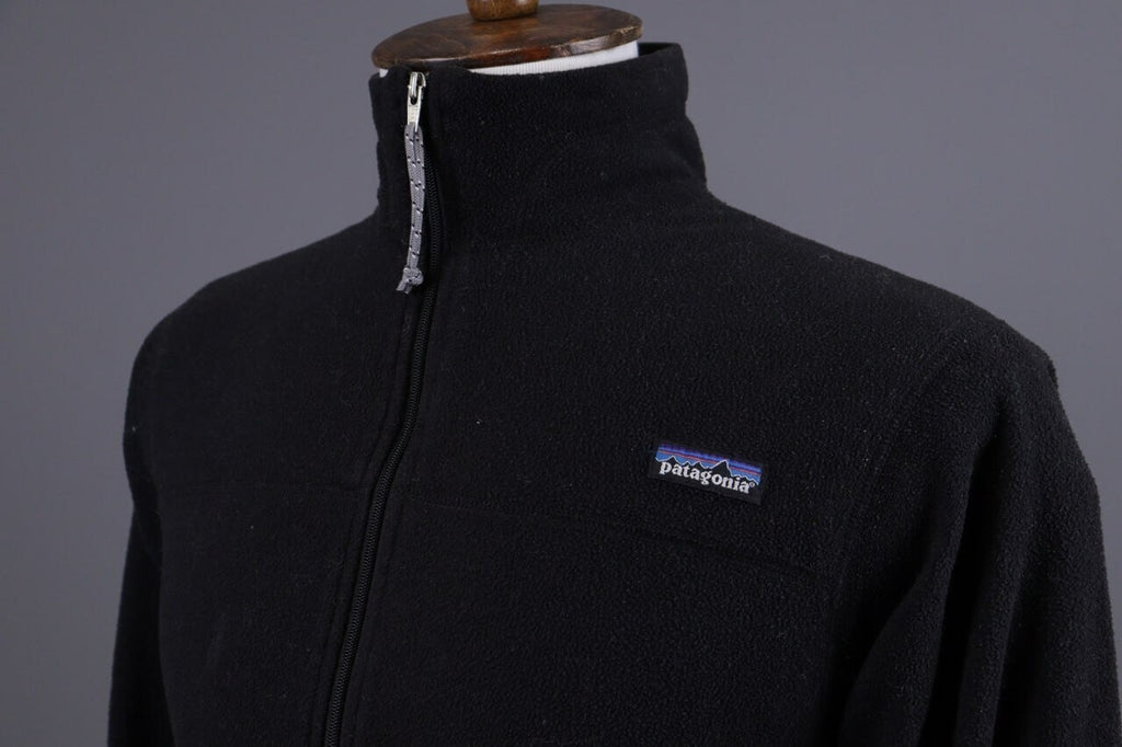 Patagonia Synchilla Black Full Zip High Neck Ski Fleece Jacket – Size S