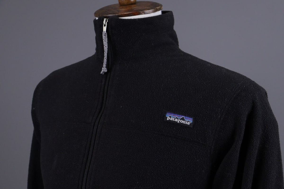 Patagonia Synchilla Black Full Zip High Neck Ski Fleece Jacket – Size S