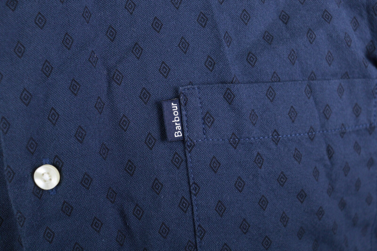 Barbour Tailored Fit Blue Long Sleeve Button Down Shirt – Size EUR XL / USA L