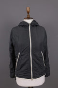 DUVETICA Blue Nylon Lightweight Hooded Full Zip Jacket – Size 46