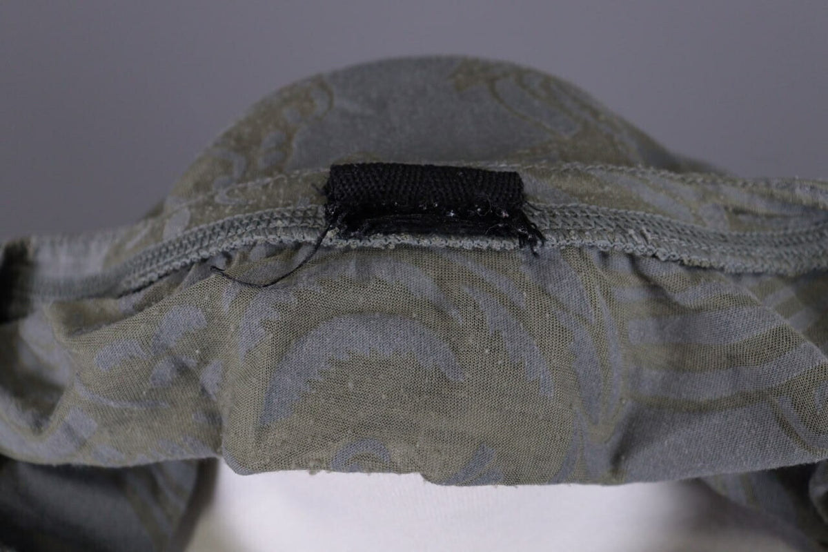 Rundholz Gray Floral Mesh Knit Lightweight Distressed Lagenlook Pullover – Size L