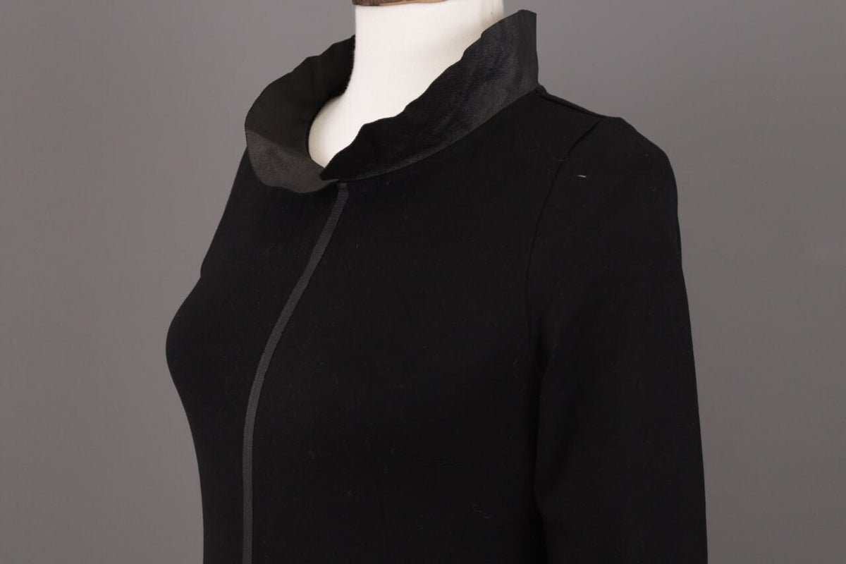Cop Copine Nikko Robe Black 3/4 Sleeve A-Line Dress – Size 36 – Used
