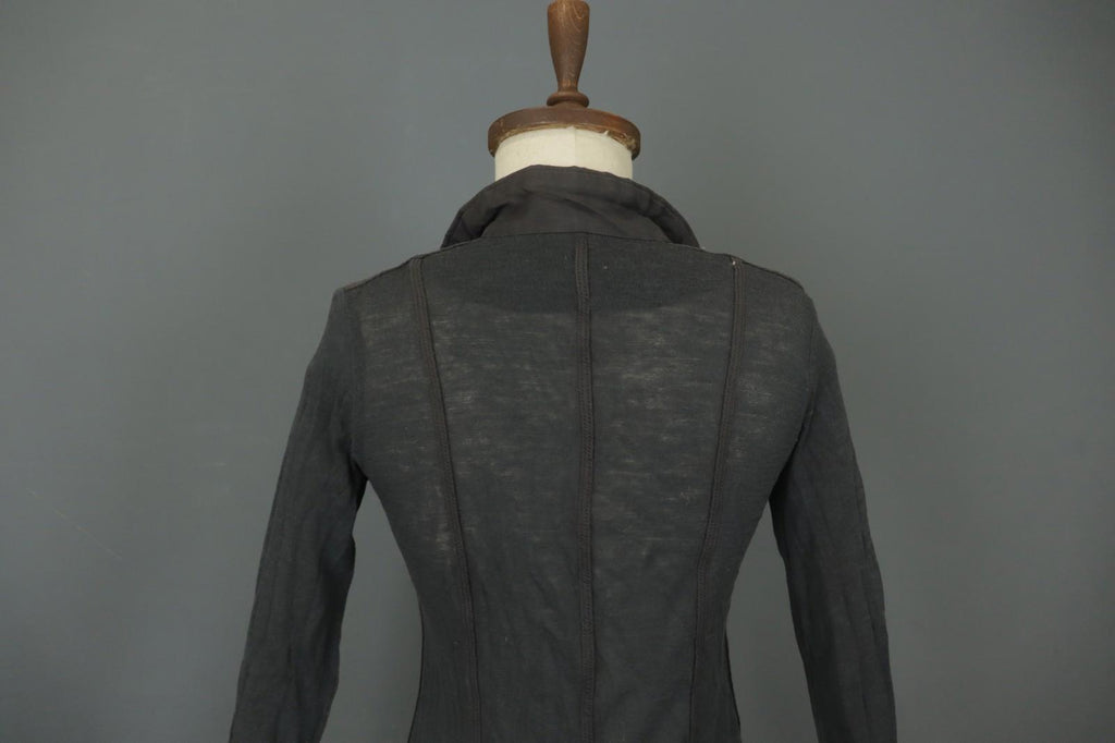 ANNETTE GORTZ Black Wool Collared Long Sleeve Button Front Shirt Top – Size XS