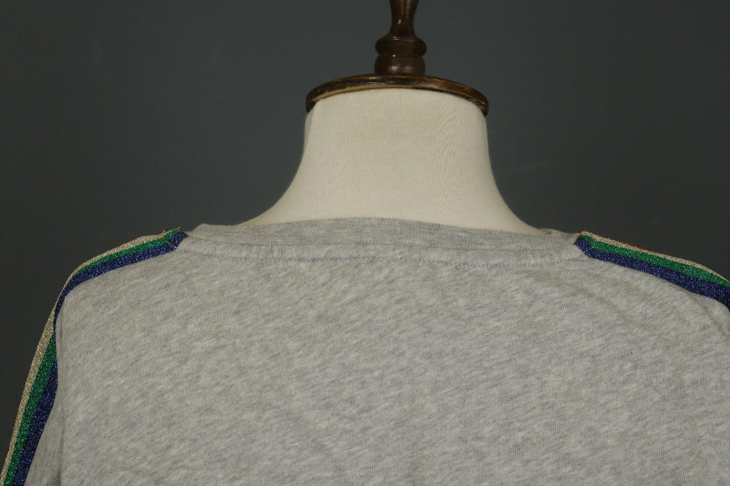Used ZADIG & VOLTAIRE Gray 3/4 Sleeve Kangaroo Pocket Pullover Sweatshirt – Size XS