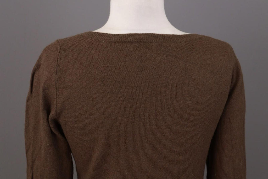 GUCCI Brown Knit Scoop Neck Sweater – Size L