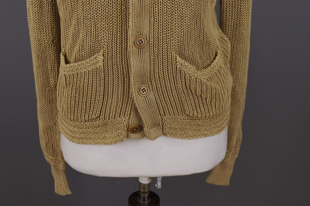 Polo Jeans Company Ralph Lauren Brown Open Knit Cardigan Jacket – Size S