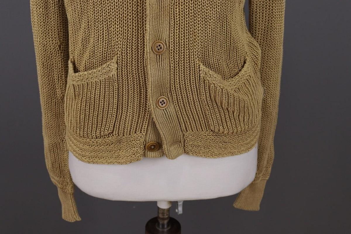 Polo Jeans Company Ralph Lauren Brown Open Knit Cardigan Jacket – Size S