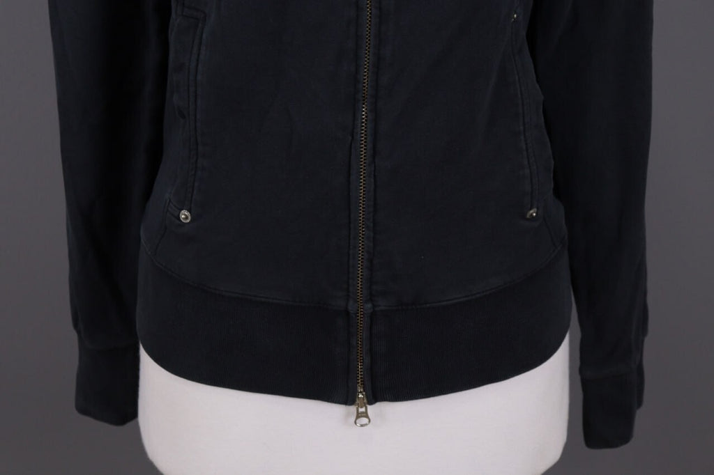 La Martina Jodhpur Black Polo High Neck Full Zip Activewear Jacket – Size 4