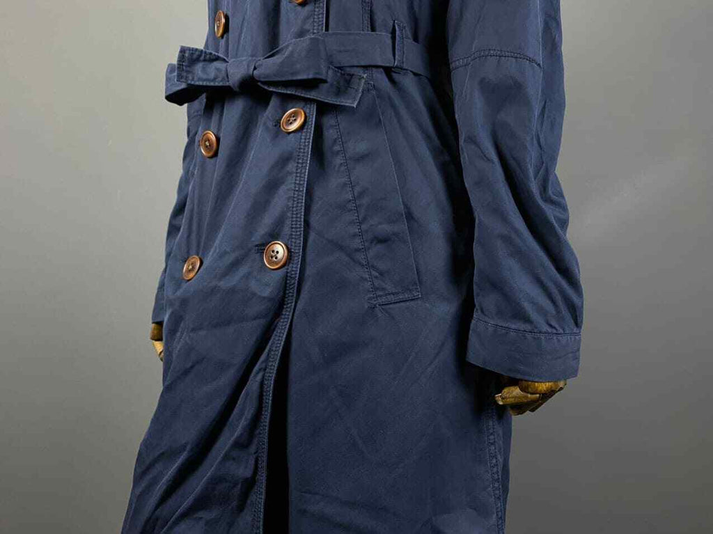 Raw Correctline By G-Star Blue Double Breasted Coat – Women's M