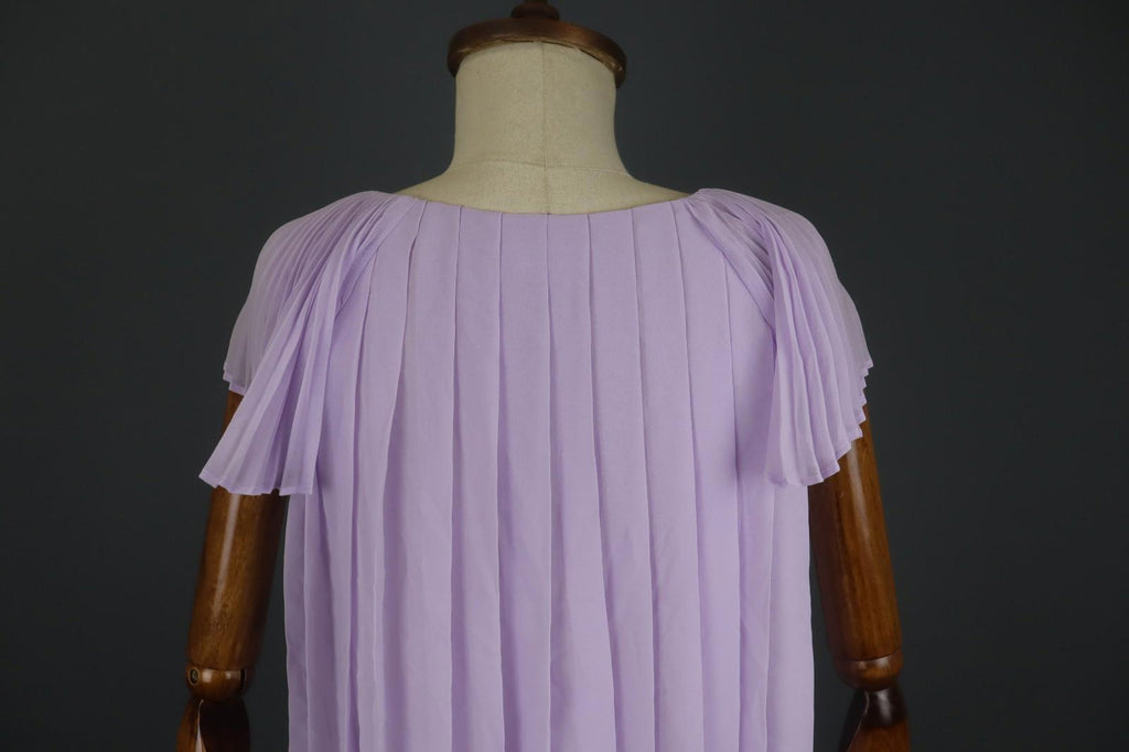 CLAUDIE PIERLOT Pink V-Neck Short Sleeve Pullover Pleated Blouse Top – Size S / M