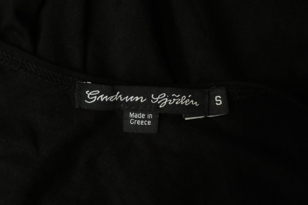 GUDRUN SJODEN Black Modal Scoop Neck Wide Strap Pullover Tank Dress – Size S