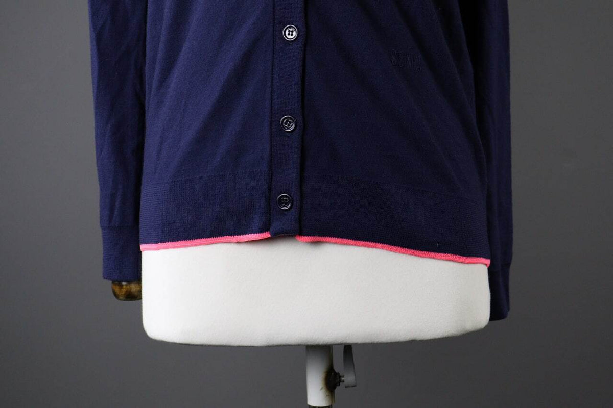 Sonia by Sonia Rykel Wool Designer Casual Cardigan Sweater – Women's L