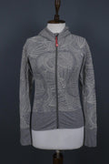 LULULEMON Gray Stretch Lightweight Full Zip Hoodie Track Jacket