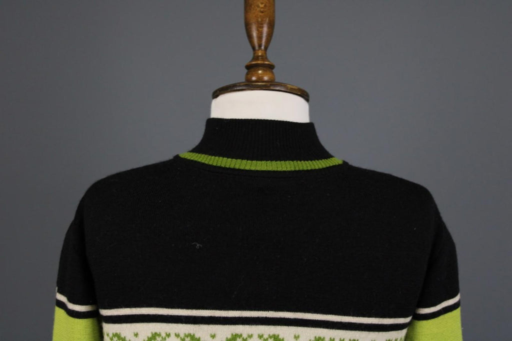 DALE OF NORWAY Multi Fair ISle Mock Neck Raglan Sleeve 1/4 Zip Sweater – Size M