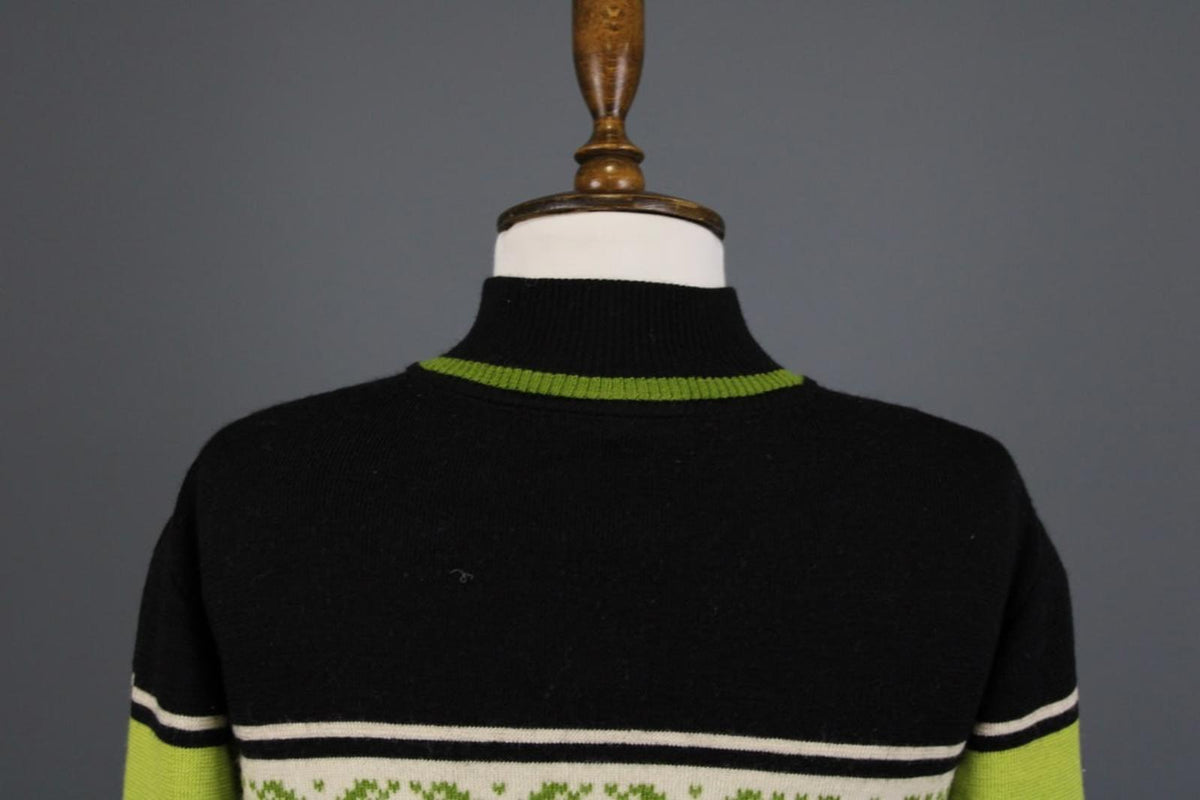 DALE OF NORWAY Multi Fair ISle Mock Neck Raglan Sleeve 1/4 Zip Sweater – Size M
