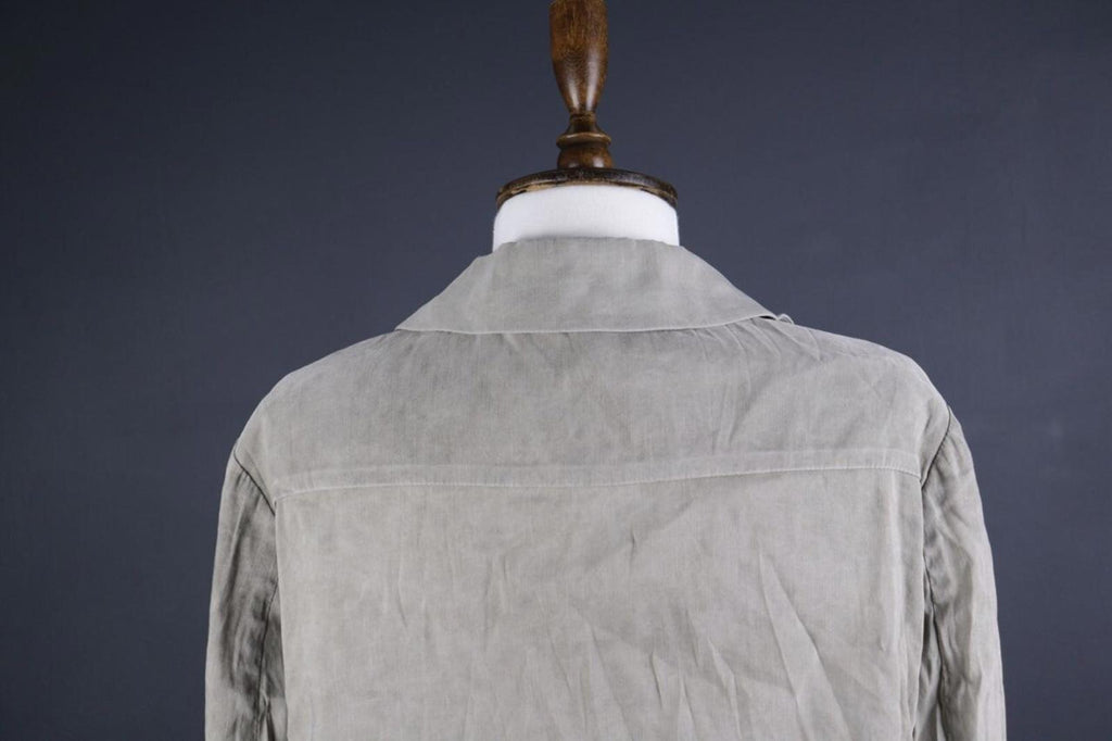 ANNETTE GORTZ Gray Linen Lightweight Blazer Jacket – Size 38 / M