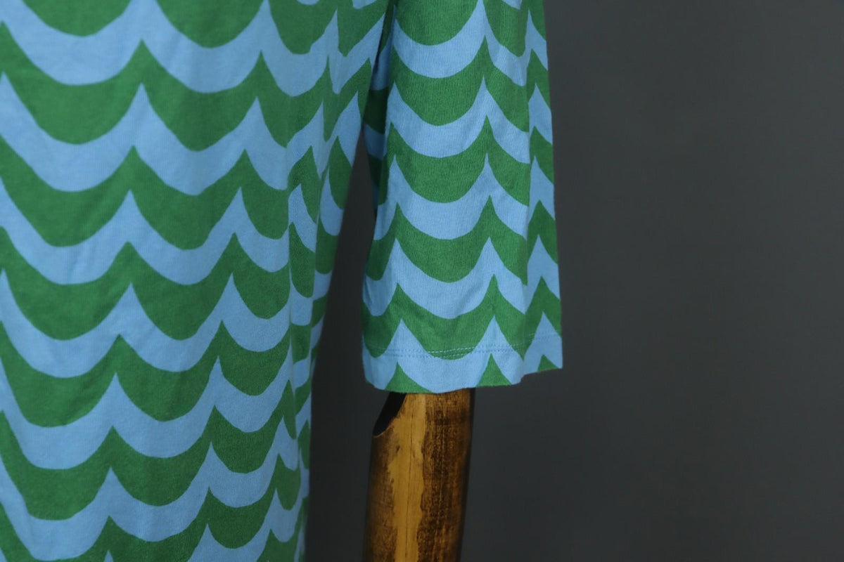 MARIMEKKO X Uniqlo Laine Multi Scallop Print Cotton Pullover Tunic Top – Size M