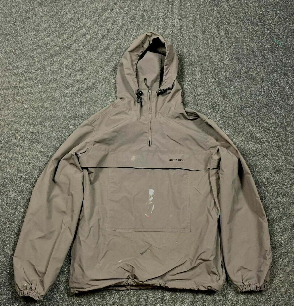 Carhartt Windbreaker Pullover Brown Anorak Nylon Jacket – Men's S