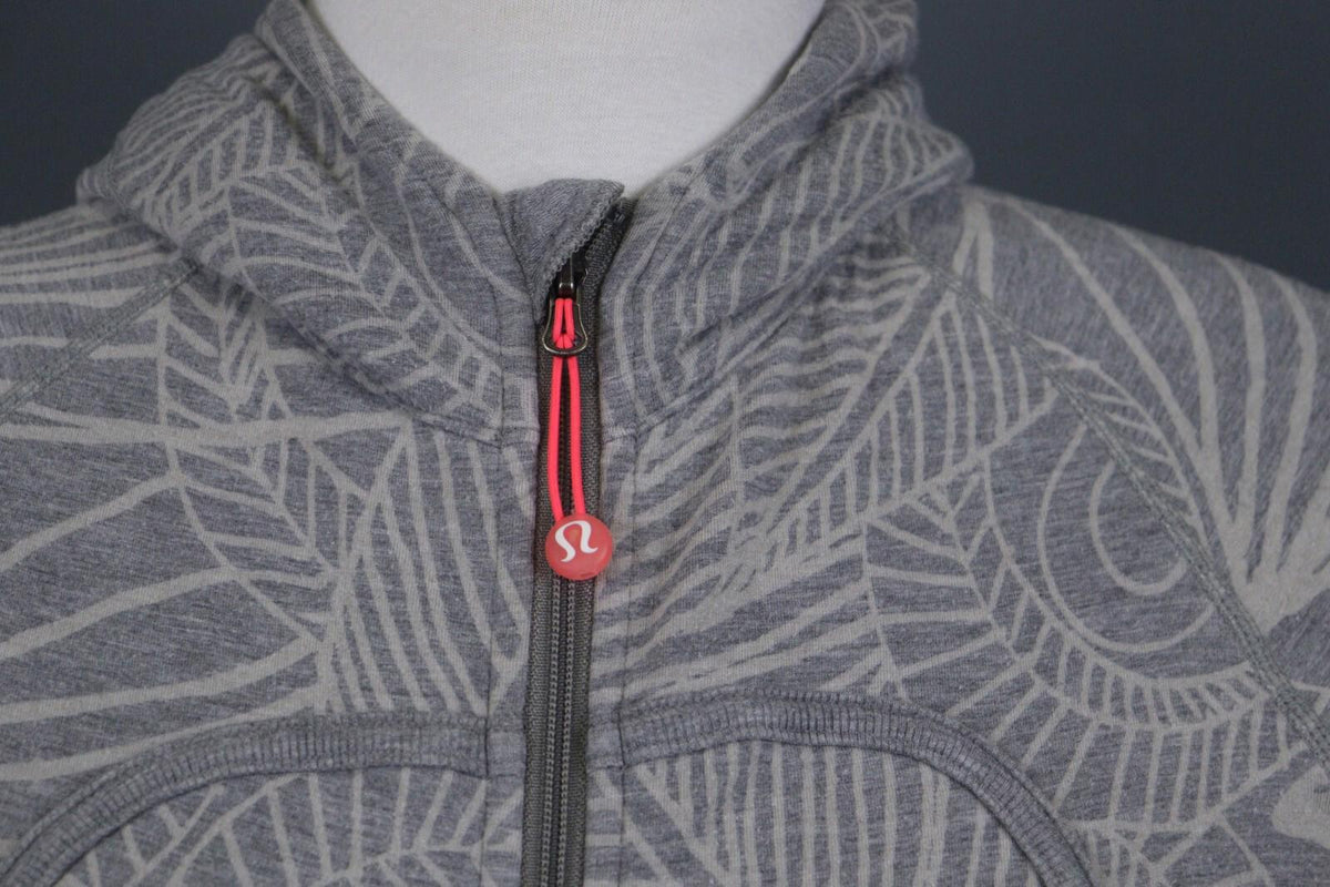 LULULEMON Gray Stretch Lightweight Full Zip Hoodie Track Jacket