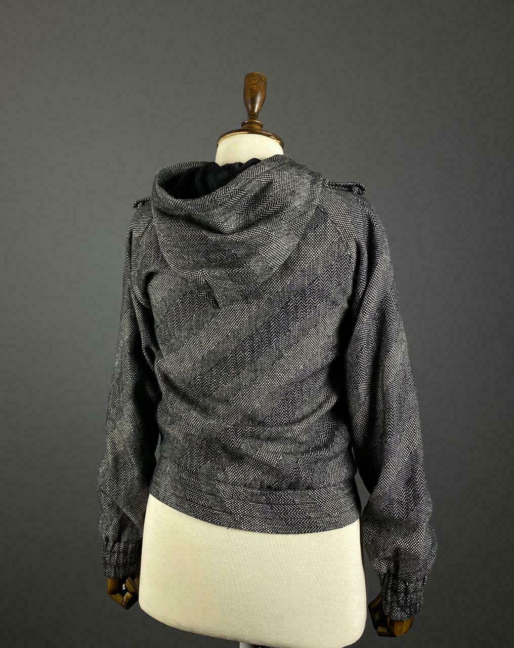 Stussy Grey Long Sleeve Zip Up Hooded Jacket – Women's S