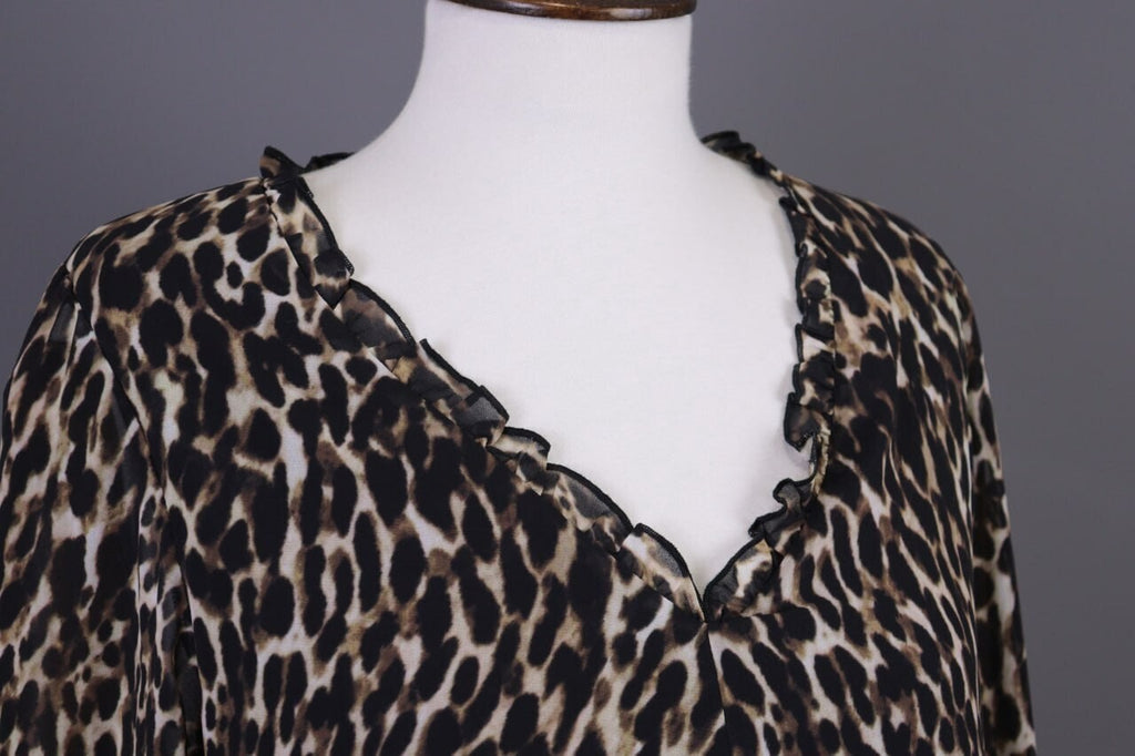 Used True Religion Multicolor Animal Printed V-Neck Summer Evening Midi Dress – Size S