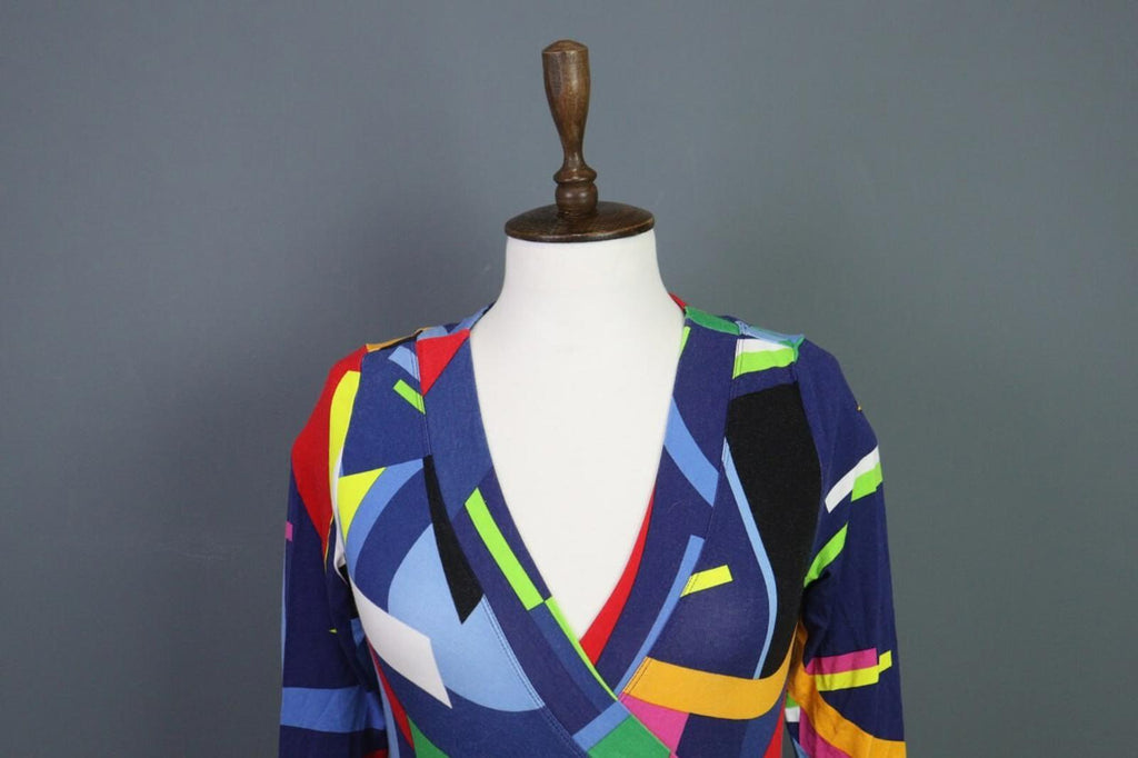 RALPH LAUREN BLACK LABEL Multicolro Colorful 3/4 Sleeve Stretch Blouse Top