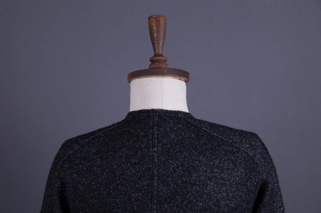 ISABEL MARANT ETOILE Gray Wool Drape Tweed Blazer Jacket – Size 40 / S