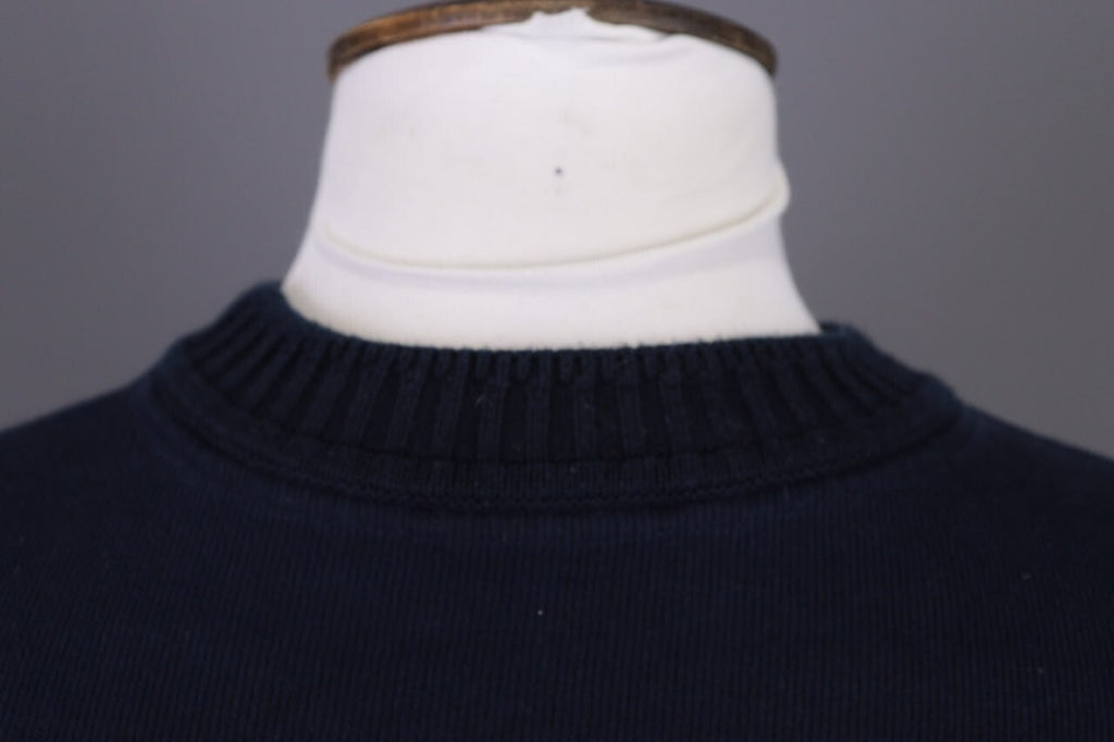 Carlo Colucci Sport Black Geometric Cotton Knit Sweater – Size M