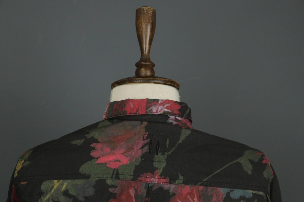 HANNES ROETHER Multi Floral Cotton Long Sleeve Button Front Shirt Dress – Size S