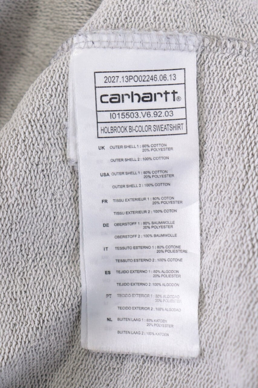 Carhartt Holbrook BI-Color Sweatshirt Gray/Green Sweater – Size M