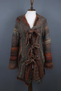 ZADIG & VOLTAIRE Brown Long Sleeve Hooded Cardigan – Size M