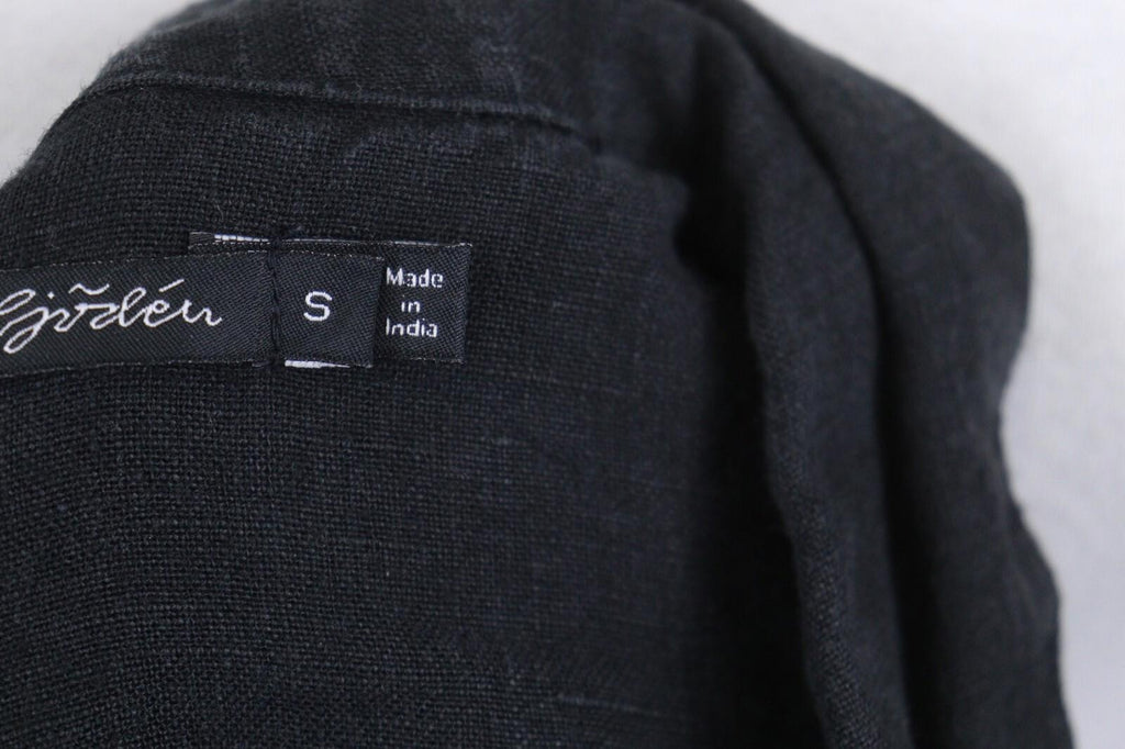GUDRUN SJODEN Black Long Sleeve Casual Button Up Shirt – Size S