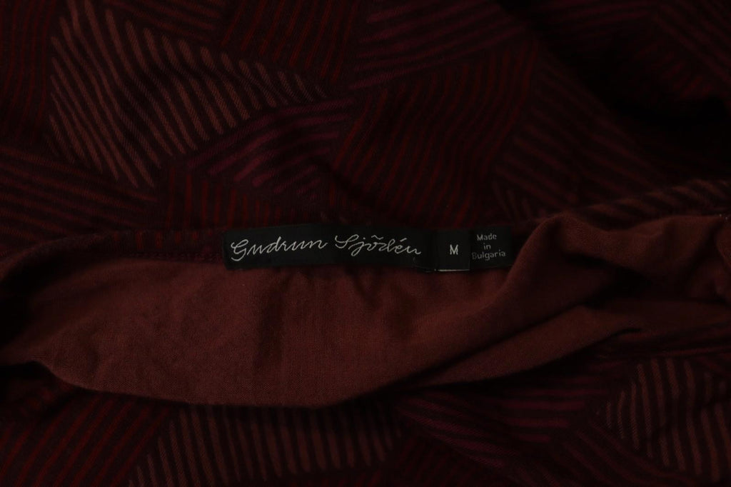 GUDRUN SJODEN Multicolor Geometric Lyocell Baloon Sleeve Shift Dress – Size M