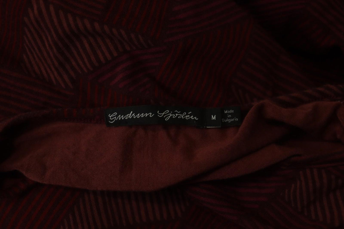 GUDRUN SJODEN Multicolor Geometric Lyocell Baloon Sleeve Shift Dress – Size M